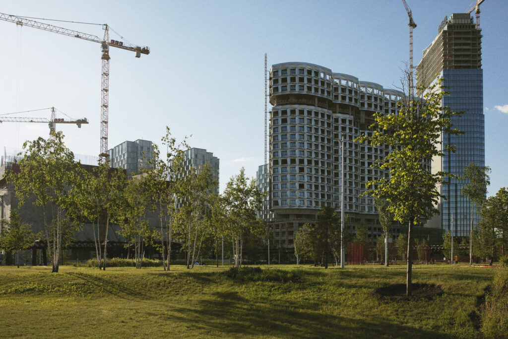 Construcție urbană în dezvoltare