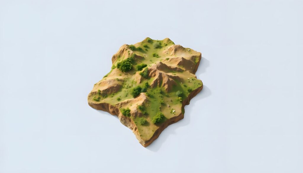 Model 3D al terenului